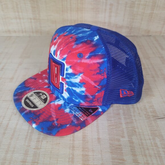 Los Angeles Clippers tie Dye Hat Cap NBA Basketball NEW ERA 9 FIFTY Snapback - Picture 2 of 6